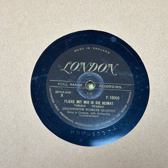 Vintage 78 RPM Record Album Book w/ 10 Shellac Discs Red Embossed VG German - Picture 6 of 14